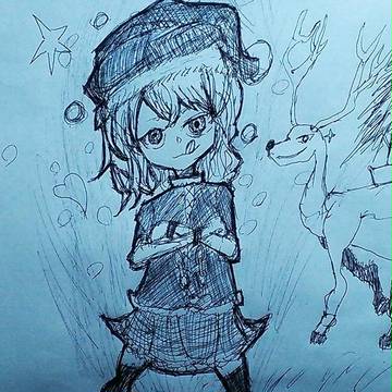 落書き。　クリスマス的な。