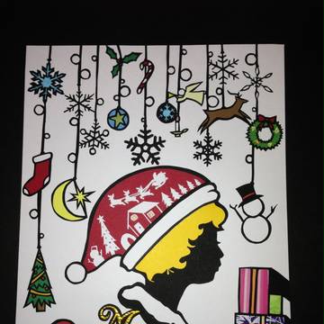 【切り絵】X'mas Woman