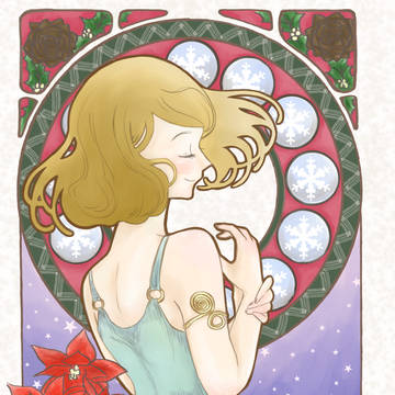 X'MAS ORIGNAL ミュシャ参考
