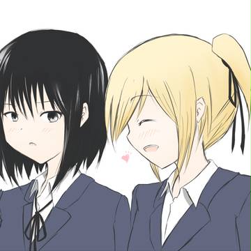 中学時代の犬神さんと柊木さん