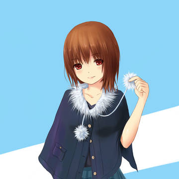 ふわふわとしたクローク