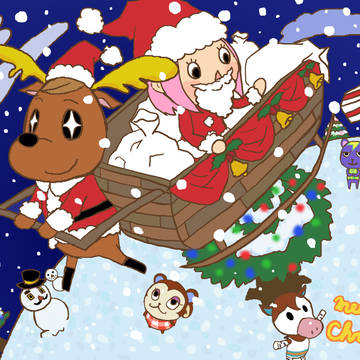 とび森でクリスマス