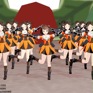 姉妹でダンス