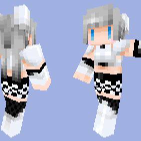 【Minecraft】ミス・モノクローム【スキン】