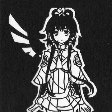 切り絵　洛天依