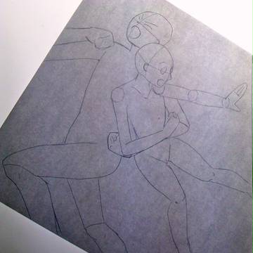 年賀状用ラフ画