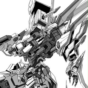 RX-105　クスィーガンダム　モノクロ版