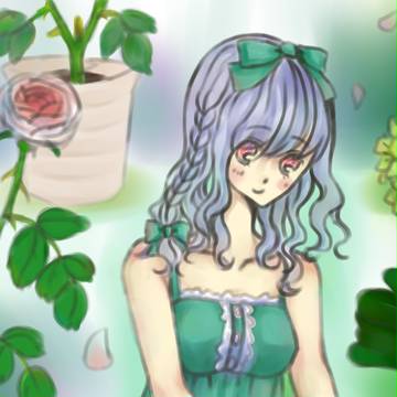 冬のバラとクンシラン