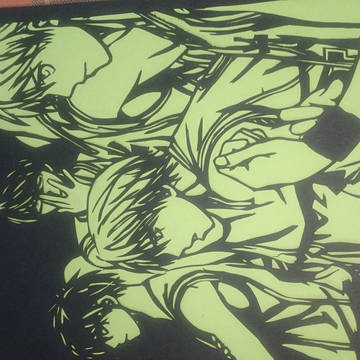 黒子 切り絵