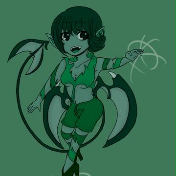 悪魔を描こうと思ったんだ