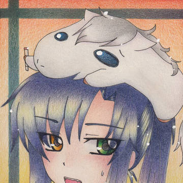 年賀状2014年！その５「オリキャラ空利」
