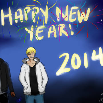 Happy New Year's!青黄-あけましておめでとう