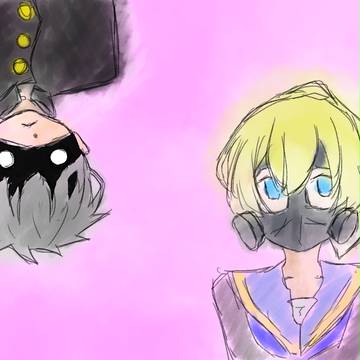 制服とガスマスク