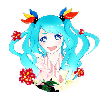 お正月ミクさん！