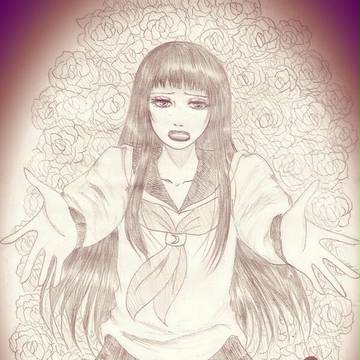 ライチ落描き。