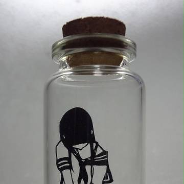 切り絵「捕らえられた少女 ver.D」