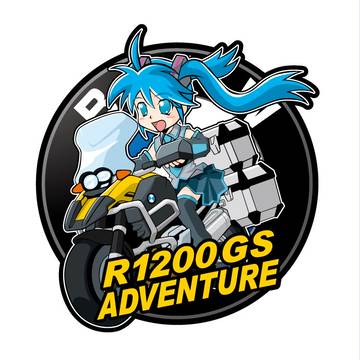 BMW R1200GS ADVENTURE ミクさん
