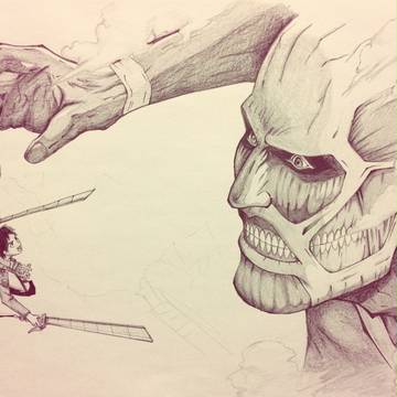 【模写】進撃の巨人 attack on titan