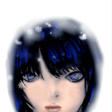 雪女のイメージでf(^_^;