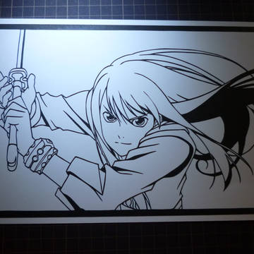 切り絵　ユーリ