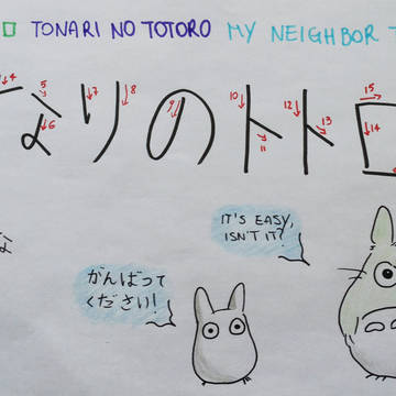 Let's write となりのトトロ