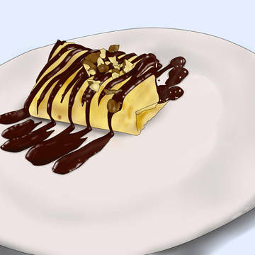 チョコクレープ