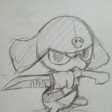 初描きギロロ