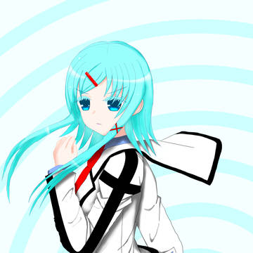 水色の髪の女の子