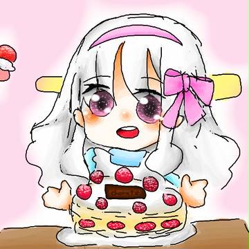 ケーキとマリーちゃん