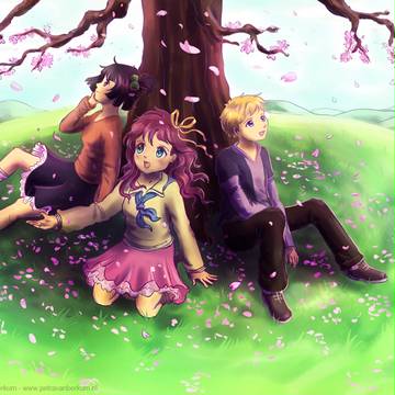 Under the cherry tree