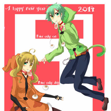 年賀状詰め