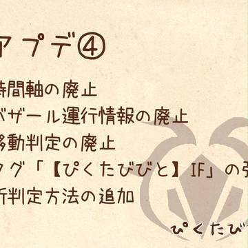 【ぴくたびびと】アップデートのおしらせ【重要】