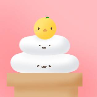 ひよこ鏡餅