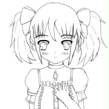 まどかを鉛筆で書いた