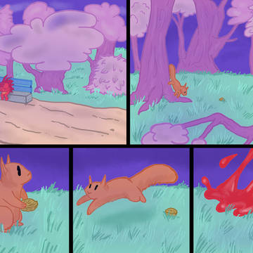 Flaky Werewolf Comic. Pg 3