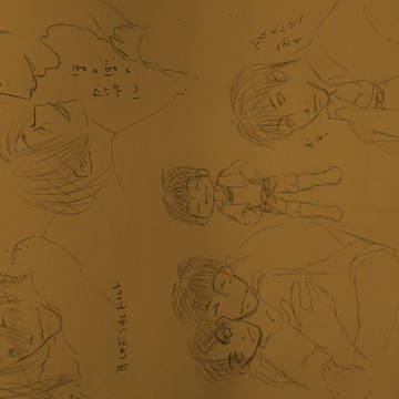 進撃の落書き