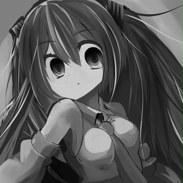 ミクちゃん塗り絵
