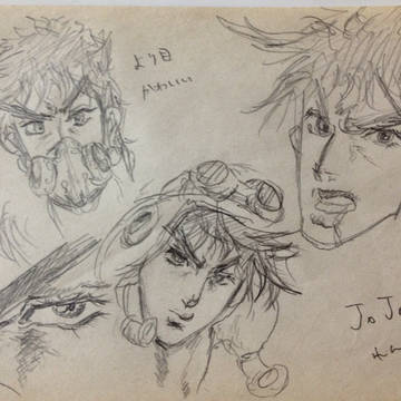jojo2部らくがき