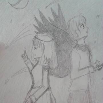 夜空の擬人化