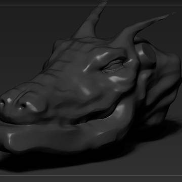 ドラゴンの頭 WIP