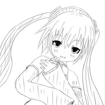 お絵かき　あぴみく練習