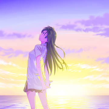 海辺にて