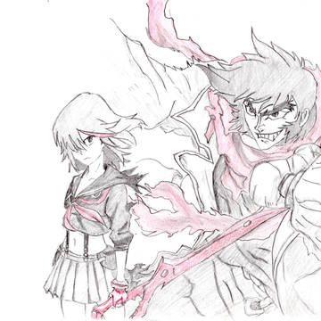キルラキル始まってからこれが描きたくて仕方なかった。