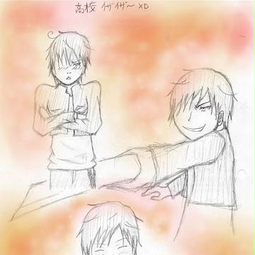 純粋な高校臨也　落書き