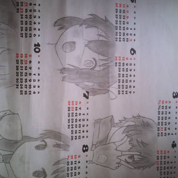 模写　授業課題カレンダー作り［未完成］