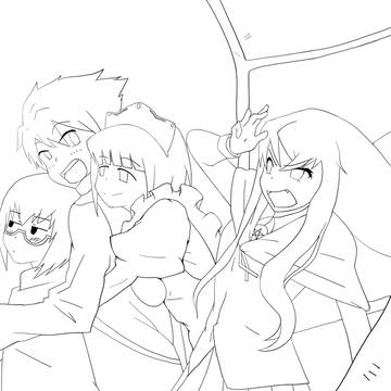 ゼロの使い魔 線画