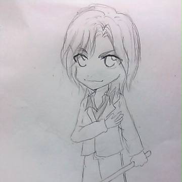 鉛筆描き・カミュ