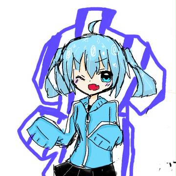 らくがきでかいたエネちゃん