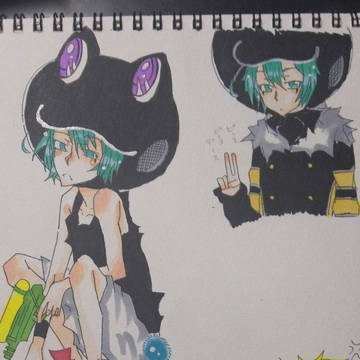 [リボーン]初描きフラン＆ベル　コピックです