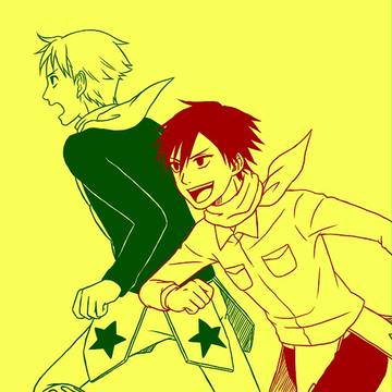 【らくがきまとめ】パワフルライダー+ハヤト【腐ネタ?】